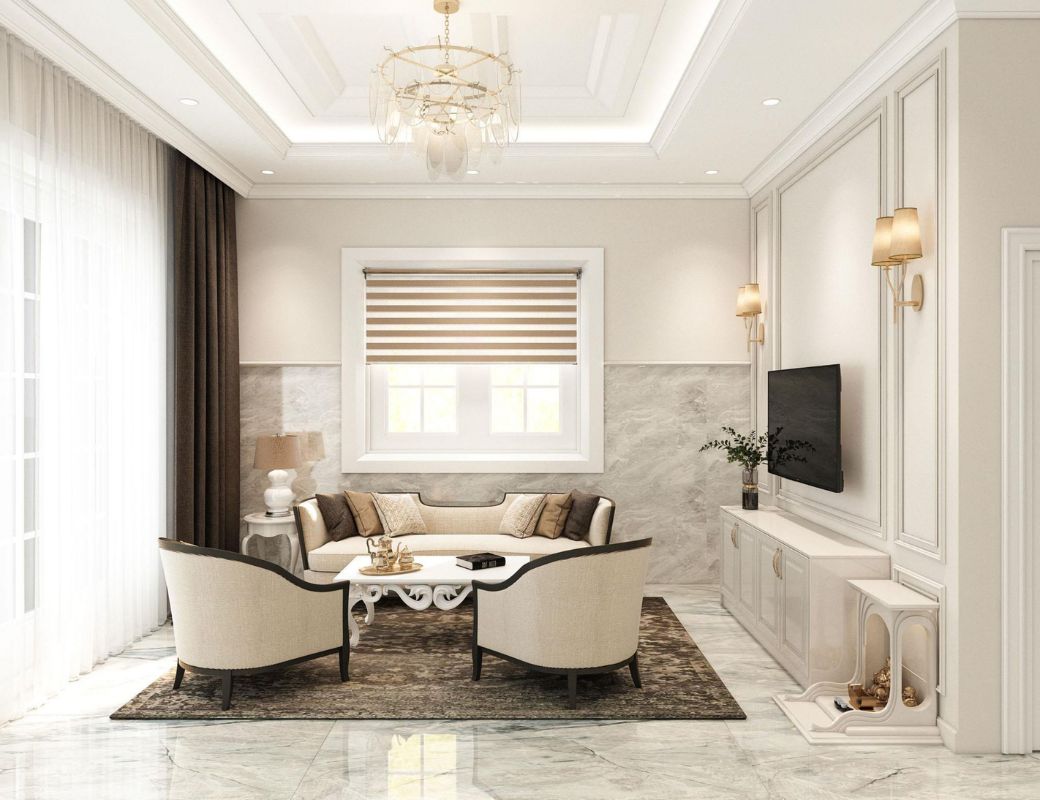 Mẫu Biệt Thự Tân Cổ Điển Kiểu Pháp